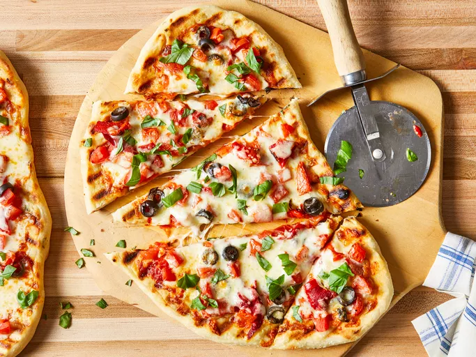 Grilled pizza